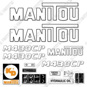 Aftermarket M430cp Fits Manitou Decal Kit Forklift - 7 Year 3m Outdoor Vinyl
