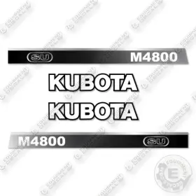 Aftermarket M4800 Fits Kubota Su Decal Kit Tractor- 7 Year Outdoor 3m Vinyl
