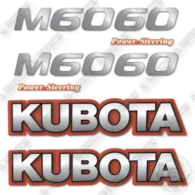 Aftermarket M6060 Fits Kubota Decal Kit Tractor - 7 Year Outdoor 3m Vinyl