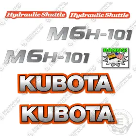 Aftermarket M6h-101 Fits Kubota Decal Kit Tractor Decals - 3m Vinyl Sticker Set