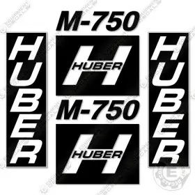 Aftermarket M750 Fits Huber Decal Kit Scraper Motor Grader - 7 Year Outdoor 3m Vinyl