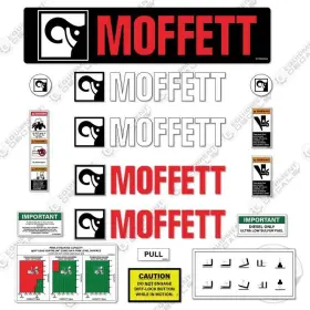 Aftermarket M855.3 Moffett Piggy-back Forklift Decal Kit - 7 Year Outdoor 3m Vinyl