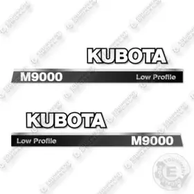 Aftermarket M9000 Fits Kubota Low Profile Decal Kit Tractor - 7 Year Outdoor 3m Vinyl