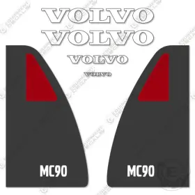 Aftermarket Mc90 Fits Volvo Decal Kit Skid Steer - 7 Year Outdoor 3m Vinyl
