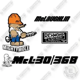 Aftermarket Mcl-30 Fits Mclaughlin Mcl-30/ 36b Decal Kit Auger Boring Machine -7 Yr 3m Vinyl