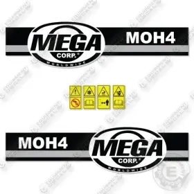 Aftermarket Moh4 Fits Mega Corp Decal Kit Water Tanker -7 Year Outdoor 3m Vinyl