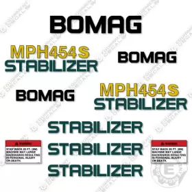 Aftermarket Mph454s Fits Bomag Decal Kit Soil Stabilizer - 7 Year Outdoor 3m Vinyl Aftermarket Mph454s Fits Bomag Decal Kit Soil Stabilizer - 7 Year Outdoor 3m Vinyl