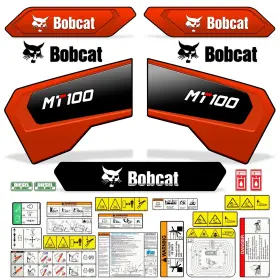 Aftermarket Mt100 Decal Kit Fits Bobcat Mini Track Skid Steer Safety And Diesel Stickers Usa