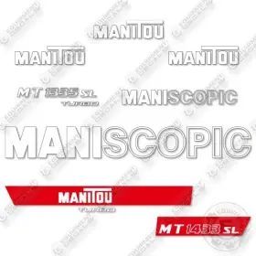 Aftermarket Mt1433sl Fits Manitou Decal Kit Telehandler - 7 Year Outdoor 3m Vinyl
