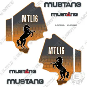 Aftermarket Mtl16 Fits Mustang Decal Kit Track Loader 2002-2007 7 Year Outdoor 3m Vinyl