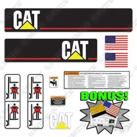 Aftermarket Nr4000 Fits Caterpillar Forklift Decal Kit - 7 Year Outdoor 3m Vinyl Fork Lift
