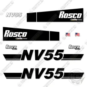 Aftermarket Nv55 Fits Rosco Decal Kit Street Sweeper - 7 Year Outdoor 3m Vinyl