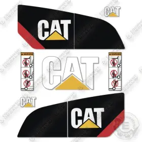 Aftermarket P10000 Fits Caterpillar Decal Kit Forklift - 7 Year Outdoor 3m Vinyl