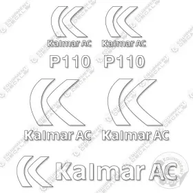 Aftermarket P110 Fits Kalmar P110cx Decal Kit Forklift - 7 Year Outdoor 3m Vinyl
