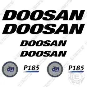 Aftermarket P185 Fits Doosan Platinum Decal Kit Air Compressor Replacement - 3m Vinyl