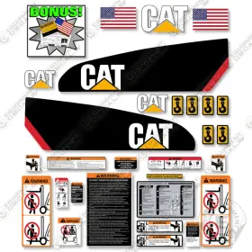 Aftermarket P3500 Fits Caterpillar Forklift Decal Kit - 7 Year Outdoor 3m Vinyl