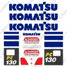 Aftermarket Pc130-11 Fits Komatsu Decal Kit Excavator - 7 Year Outdoor 3m Vinyl