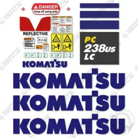 Aftermarket Pc238uslc-11 Fits Komatsu Decal Kit Excavator - 7 Year Outdoor 3m Vinyl