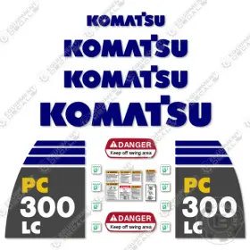 Aftermarket Pc300lc-8 Fits Komatsu Decal Kit - 7 Year Outdoor 3m Vinyl