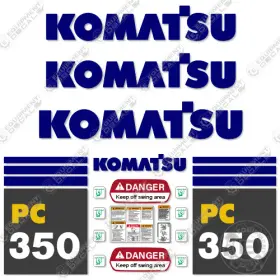 Aftermarket Pc350-7 Fits Komatsu Decal Kit - 7 Year Outdoor 3m Vinyl