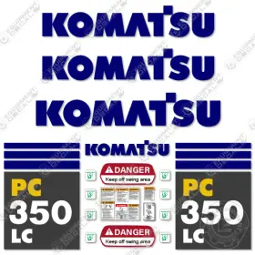 Aftermarket Pc350lc-7 Fits Komatsu Decal Kit - 7 Year Outdoor 3m Vinyl