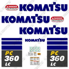 Aftermarket Pc360lci-11 Fits Komatsu Decal Kit Excavator - 7 Year Outdoor 3m Vinyl