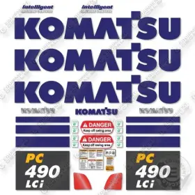 Aftermarket Pc490lci-11 Fits Komatsu Decal Kit Excavator -7 Year Outdoor 3m Vinyl