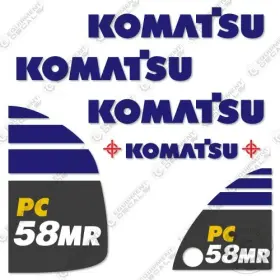 Aftermarket Pc58mr-5 Fits Komatsu Decal Kit Mini Excavator - 7 Year Outdoor 3m Vinyl