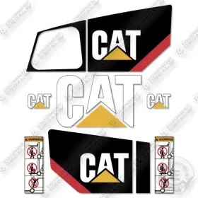 Aftermarket Pd10000 Fits Caterpillar Decal Kit Forklift - 7 Year Outdoor 3m Vinyl