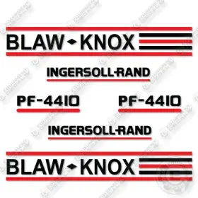 Aftermarket Pf4410 Ingersoll Rand Blaw Knox Decal Kit Asphalt Paver- Aftermarket Pf4410 Ingersoll Rand Blaw Knox Decal Kit Asphalt Paver-