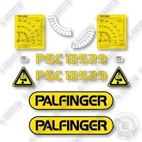 Aftermarket Psc12529 Palfinger Decal Kit Crane- Aftermarket Psc12529 Palfinger Decal Kit Crane-