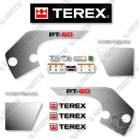 Aftermarket Pt-60 Fits Terex Decal Kit Track Loader- 7 Year Outdoor 3m Vinyl