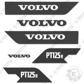 Aftermarket Pt125r Fits Volvo Decal Kit Pneumatic Roller - 7 Year Outdoor 3m Vinyl Aftermarket Pt125r Fits Volvo Decal Kit Pneumatic Roller - 7 Year Outdoor 3m Vinyl