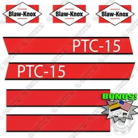 Aftermarket Ptc-15 Blaw-knox Motor Grader - 7 Year Outdoor 3m Vinyl Decals Bonus