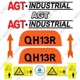Aftermarket Qh13r Agt Industrial Decal Kit Mini Excavator - 7 Year Outdoor 3m Vinyl