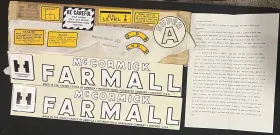 Aftermarket R0792 Farmall Super A Decal Set Mccormick Ih Tractor Restoration Kit