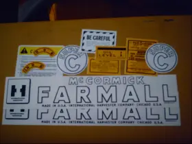 Aftermarket R0793 Farmall Super C Decal Set Ih Mccormick Inch Free Shipping