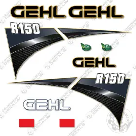 Aftermarket R150 Fits Gehl Decal Kit Skid Steer - 7 Year Outdoor 3m Vinyl