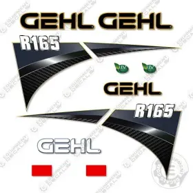 Aftermarket R165 Fits Gehl Decal Kit Skid Steer - 7 Year Outdoor 3m Vinyl