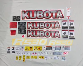 Aftermarket R530 Fits Kubota Wheel Loader Decal Kit Set Of 48 Pieces