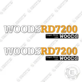 Aftermarket Rd7200 Fits Woods Decal Kit Finish Mower Decals - 7 Year Outdoor 3m Vinyl