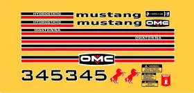 Aftermarket Reproduction Ms345dk Mustang 345 Decal Sticker Kit Omc Skid Loader Usa Made Quality Aftermarket Reproduction Ms345dk Mustang 345 Decal Sticker Kit Omc Skid Loader Usa Made Quality
