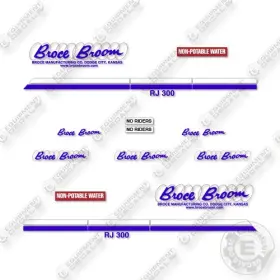 RJ300 Broce Broom Decal Sweeper Kit