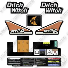 Aftermarket Rt-24 Fits Ditch Witch Decal Kit Trencher -new Style - 7 Year Outdoor 3m Vinyl