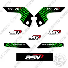 Aftermarket Rt-75 Fits Asv Decal Kit Track Loader - Custom Colors Aftermarket Rt-75 Fits Asv Decal Kit Track Loader - Custom Colors