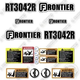 Aftermarket Rt3042r Fits Frontier Decal Kit Tiller - 7 Year Outdoor 3m Vinyl