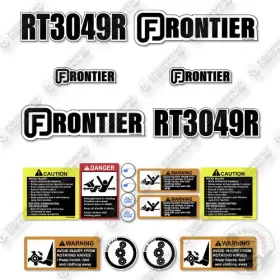 Aftermarket Rt3049r Fits Frontier Decal Kit Tiller - 7 Year Outdoor 3m Vinyl