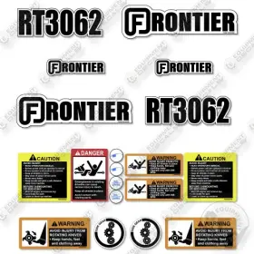 Aftermarket Rt3062 Fits Frontier Decal Kit Tiller - 7 Year Outdoor 3m Vinyl
