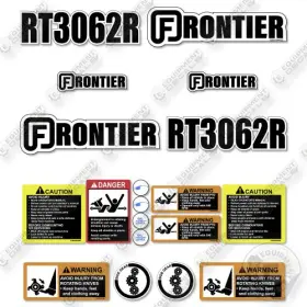 Aftermarket Rt3062r Fits Frontier Decal Kit Tiller - 7 Year Outdoor 3m Vinyl