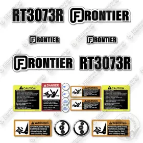Aftermarket Rt3073r Fits Frontier Decal Kit Tiller - 7 Year Outdoor 3m Vinyl